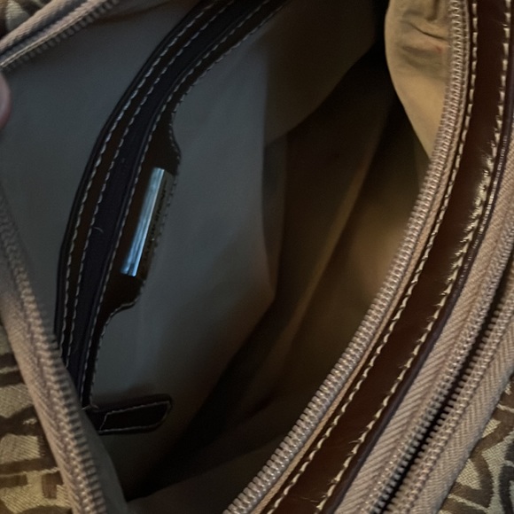 Gianni Bernini Monogram Canvas Shoulder Bag - Picture 3 of 4